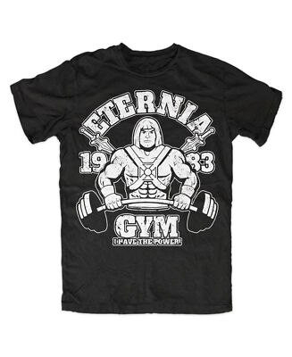 Eternia Gym T-Shirt Schwarz MOTU,Kult,Universe,Masters,He-Man,Fun,Lustig