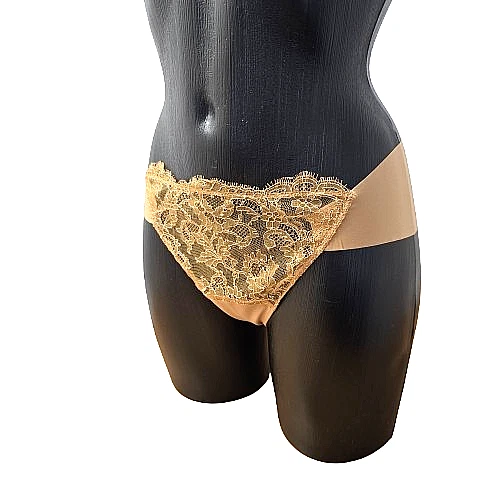 La Perla Exklusiver  String  Gr. 42  mit Spitze Karamell Luxus Dessous Neu - Bild 4 von 4