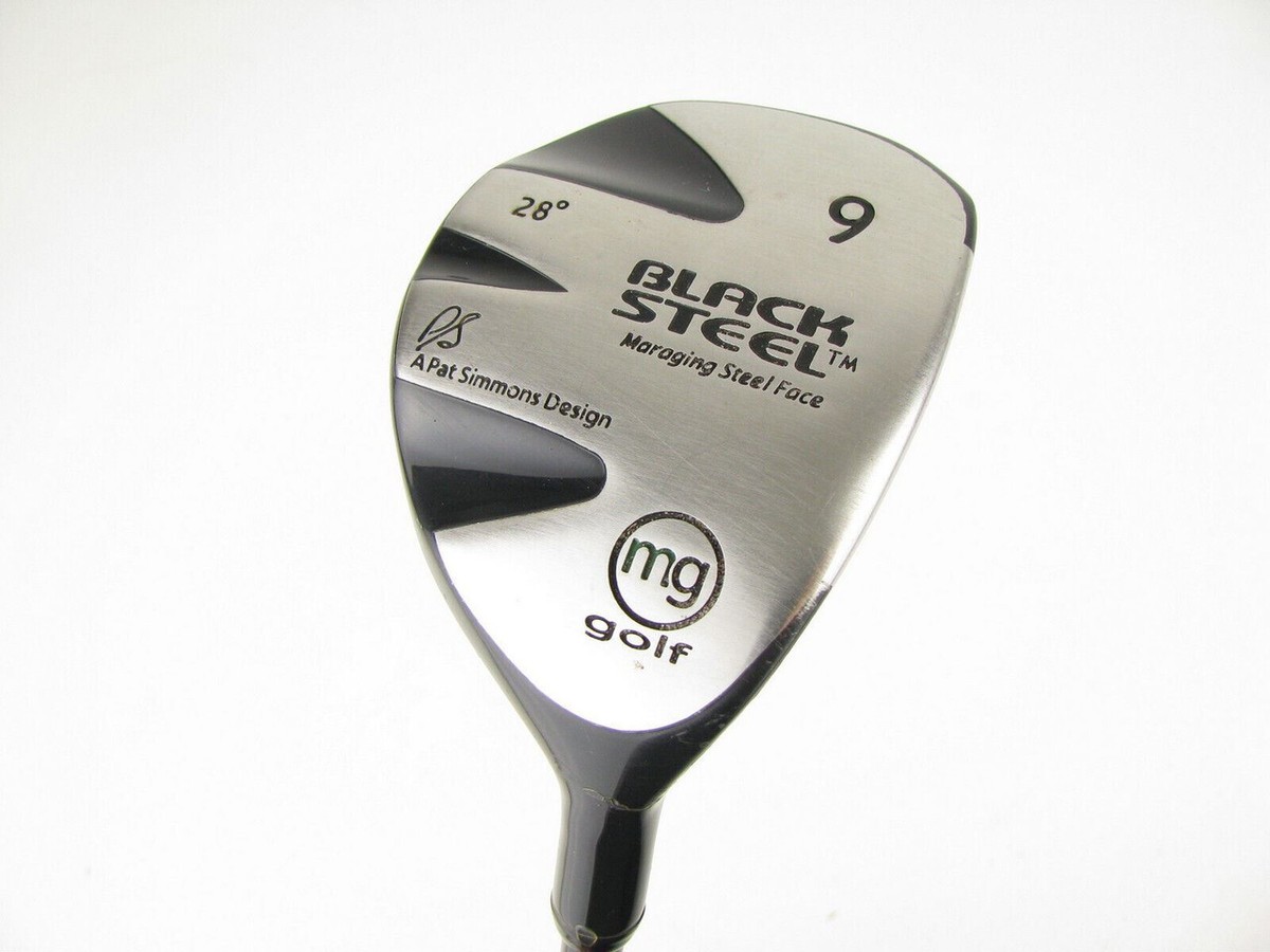 LADIES MG Golf Black Steel Pat Simmons Fairway 9 wood 28 degree  