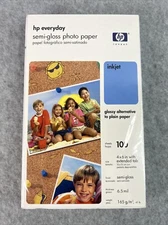 New HP Everyday Photo Paper 4x6" Glossy 100 Sheets Sealed
