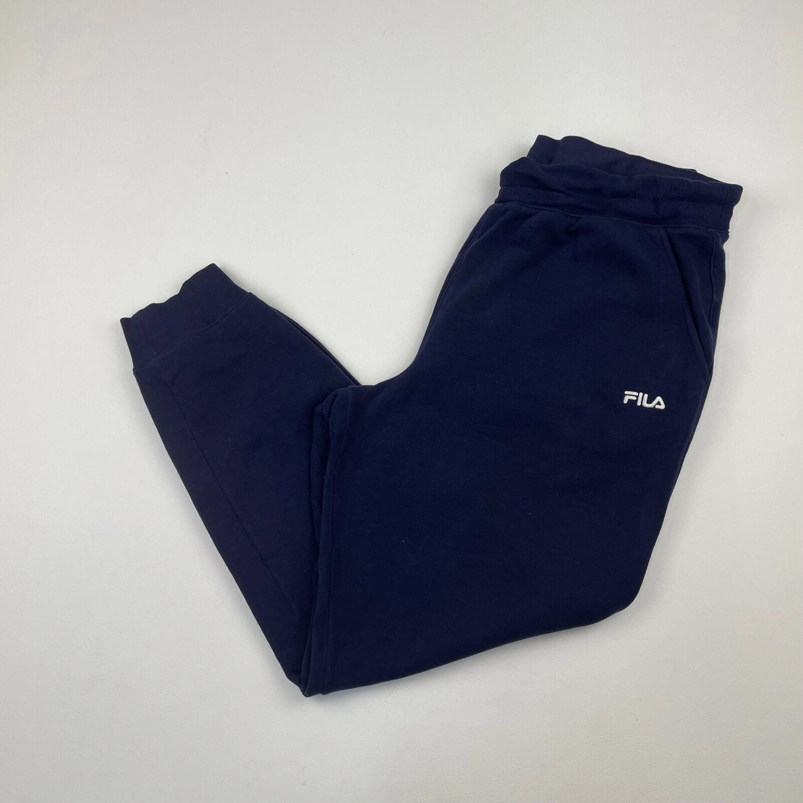 Joggers uomo FILA blu piccolo spellout taglia large