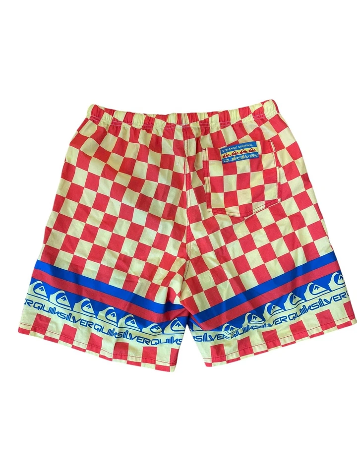 Pantalones Cortos de Playa Quiksilver Stranger Things The Echo Rojo/Amarillo Talla Grande Foto 3 de 4