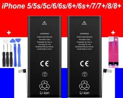 ISONIX BATTERIE INTERNE NEUVE COMPATIBLE POUR IPHONE 5 5S 5C 5 SE 6 6S 7 8 PLUS X XS XR