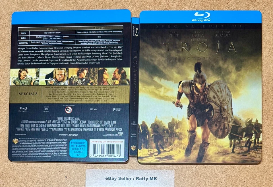 TROY - EUROPEAN IMPORT (GERMAN) BLU RAY STEELBOOK - Image 4 of 4