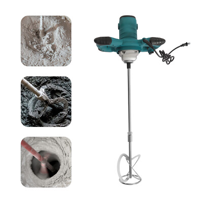 #ad Handheld Concrete Mixer Cement Mud Mixer Portable Electric Concrete Plaster Mud $44.16