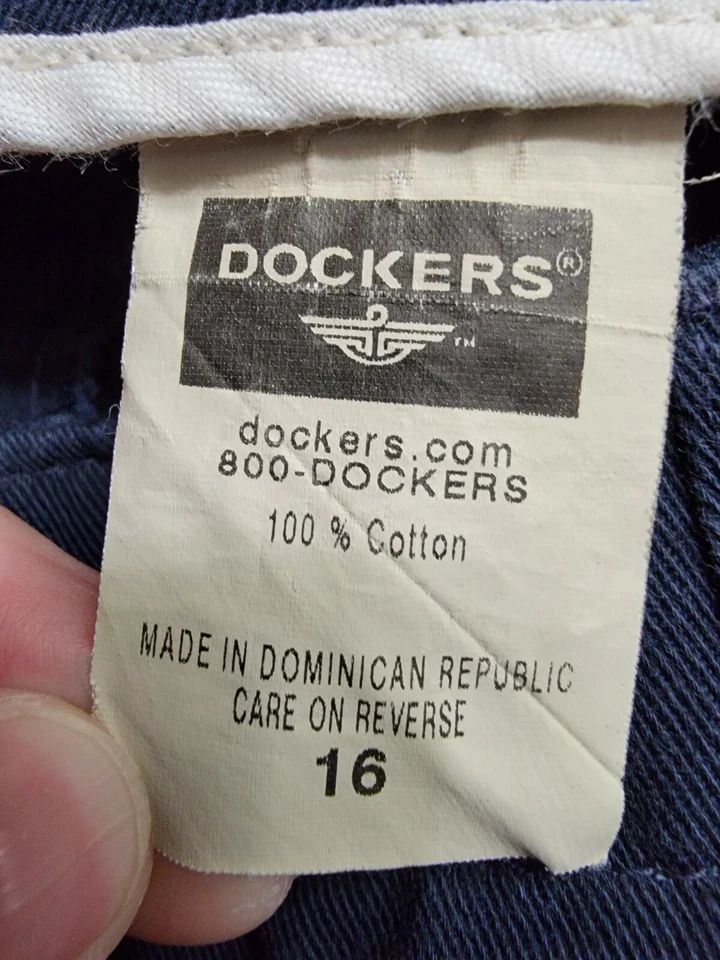 Pantalones Cortos Dockers Mujer Talla 16 Azul NUEVO Foto 2 de 4