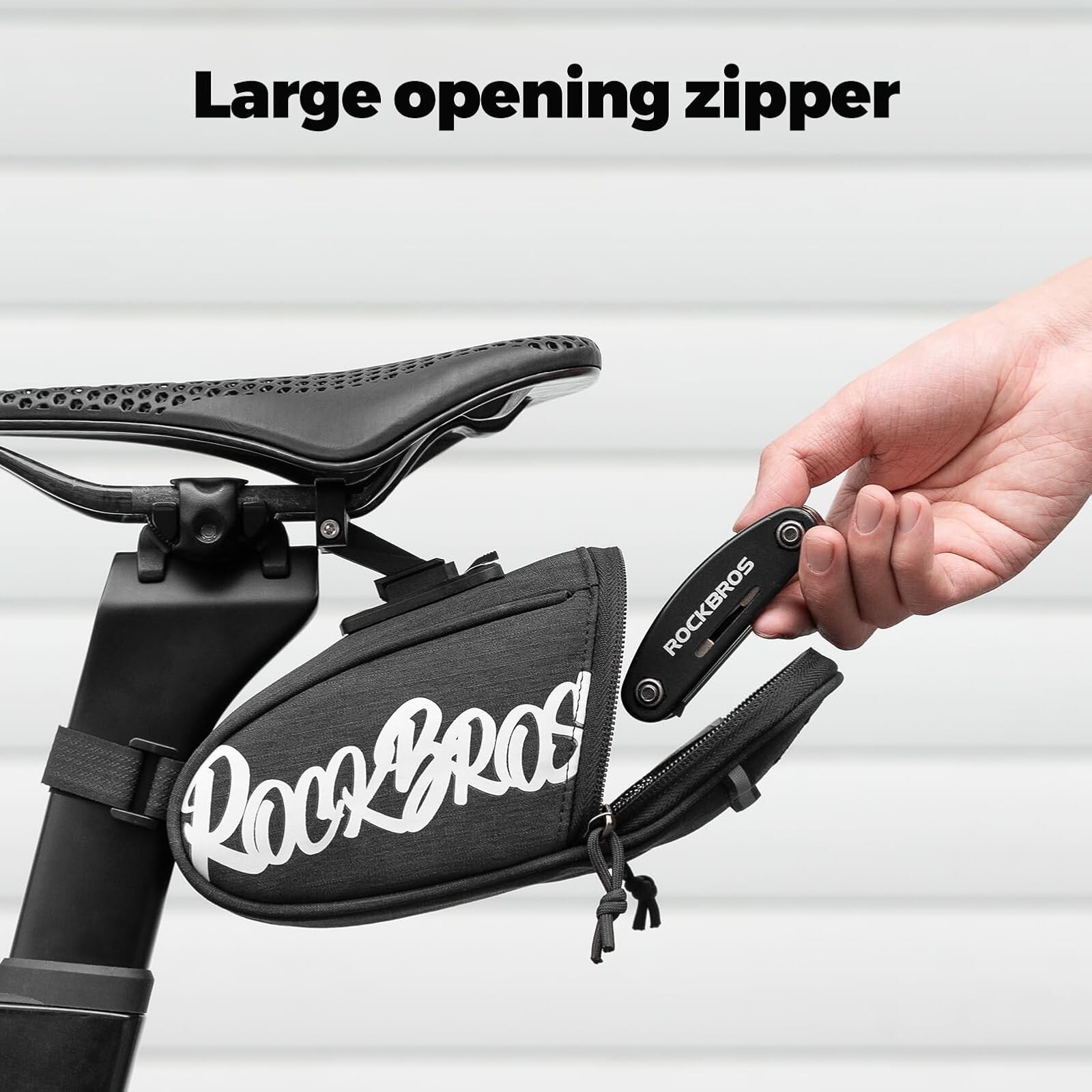 Borsa da bicicletta Rockbros con staffa di montaggio foto 5