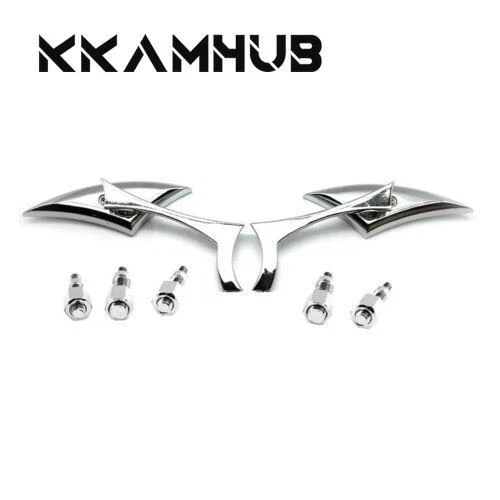 Chrome Blade Motorcycle Mirrors For Honda Shadow Spirit Aero Ace VT 750 1100
