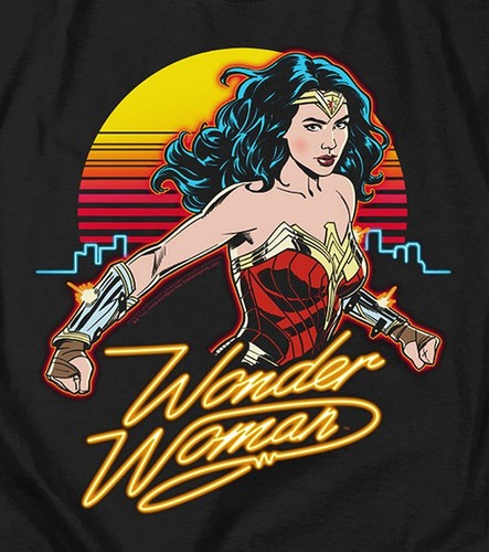 Wonder Woman 1984 "Skyline" Pullover Hoodie, Sweatshirt or Long Sleeve T-Shirt - Picture 2 of 10