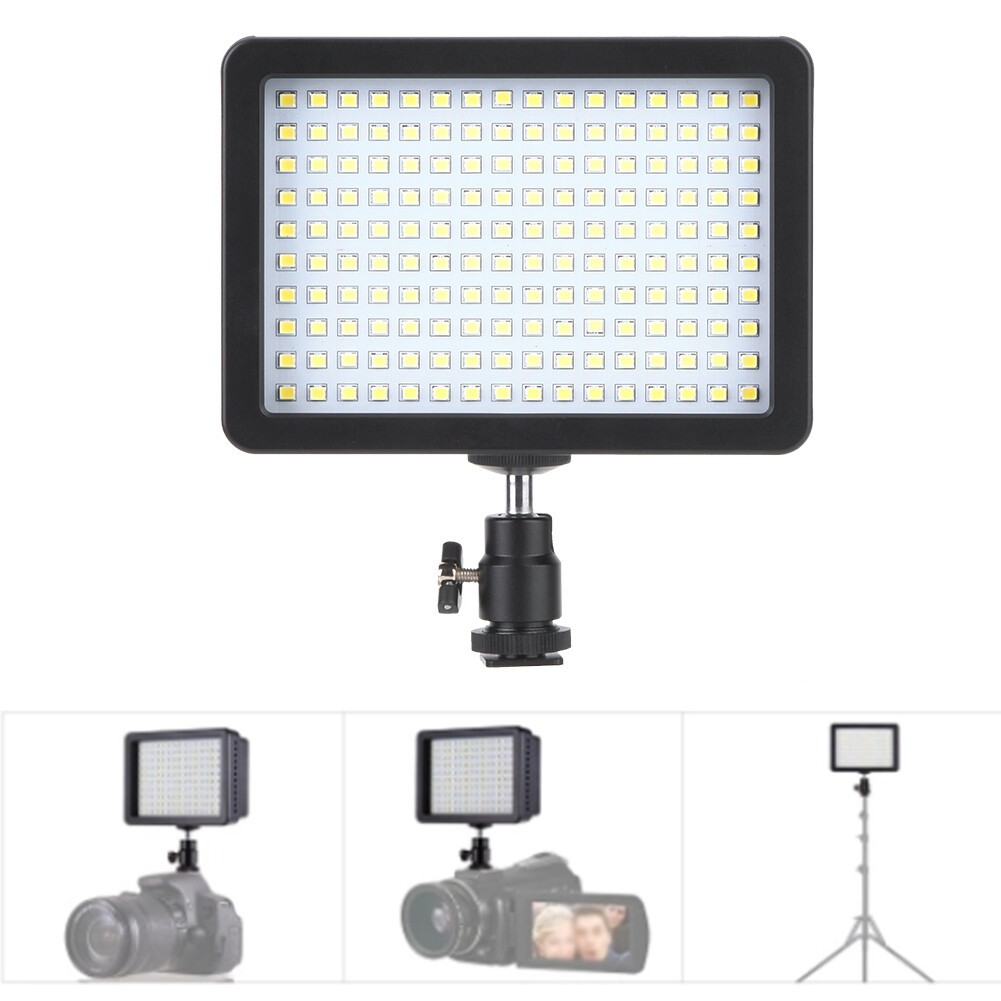 ULTIMAXX 160 LED Dimmable Video Light Panel - For DSLR Cameras & Camcorders (UMLED160VL)