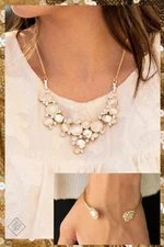 Paparazzi FAIRYTALE AFFAIR and INSTANT ILLUMINATION gold 2PC set