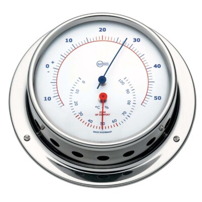 Barigo Thermometer Hygrometer Edelstahl 983rfpo 110mm x32mm Sky 