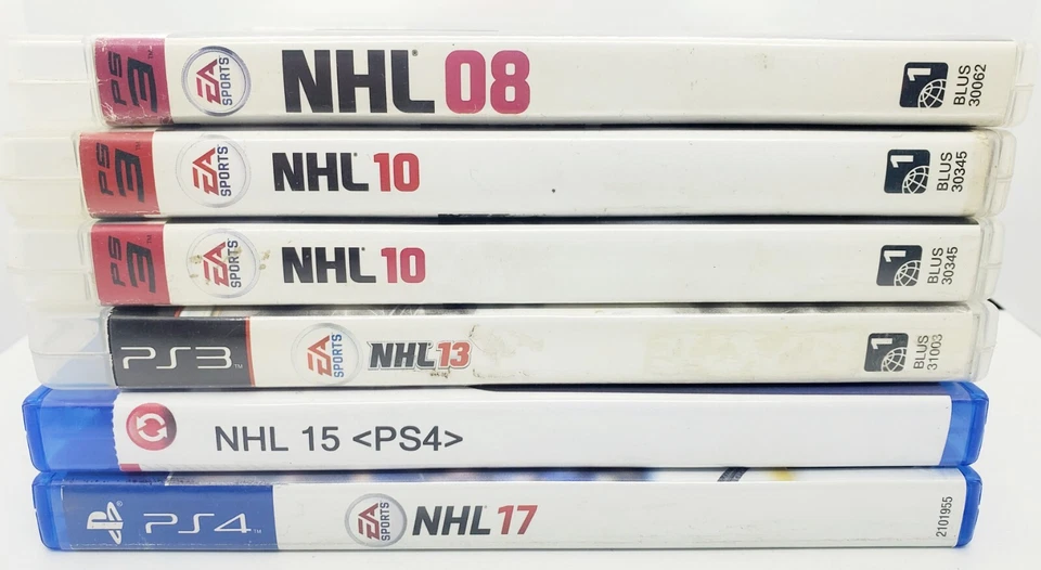6 Game LOT NHL 2008-2017 (Sony PlayStation PS3, PS4) Authentic! CIB! Mint! 🔥 - Image 2 of 4