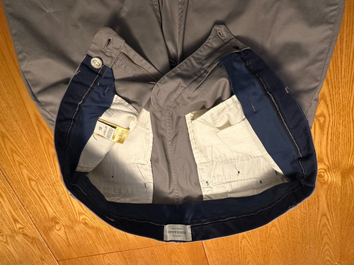 SCOTCH & SODA Stuart schmale graue Stretch-Chinohose für Herren Größe 35 x 30,5 neu ohne Etikett - Bild 6 von 14