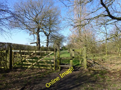 Foto 12x8 Pfahl und Tor in der Nähe von White Barn Farm Alderley Edge \/SJ8478 c2014