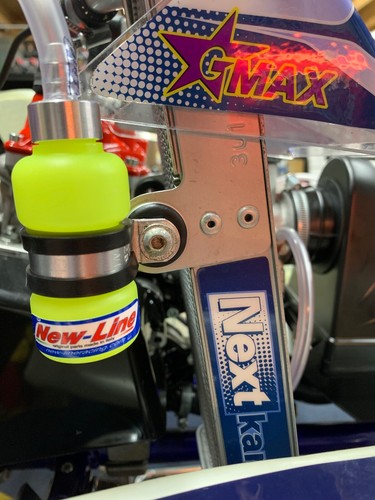 YELLOW NEW LINE RADIATOR CATCH TANK - X30 ROTAX MAX 125 - TONY KART NEXTKARTING - Picture 1 of 8