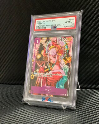PSA 10 Yamato P-046 Promo Japanese ONE PIECE Card Magazine Vol.17