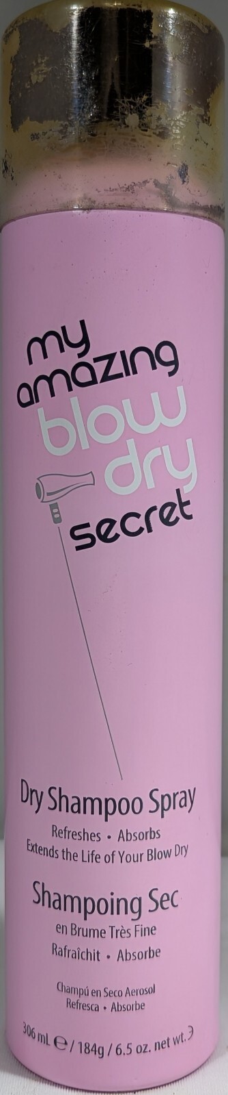(AS IS) My Amazing Blow Dry Secret - Dry Shampoo Spray, 6.5 oz-Damaged Packaging