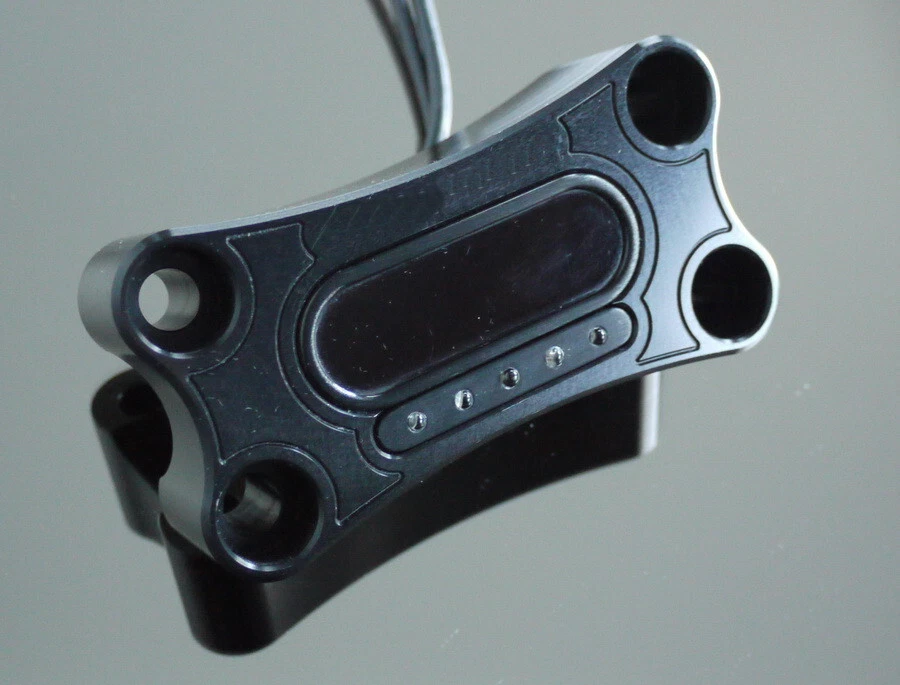 MGM-Bikes CNC Lenker Klemmplatte inkl. Motogadget Tacho & Kontroll Leuchten - Bild 3 von 4