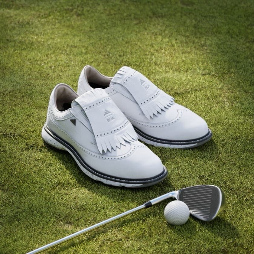 adidasGolf(アディダスゴルフ) MC87 ２６CM Adidas MC87 Spikeless Golf White Iron Metallic Men's Shoes IH4819
