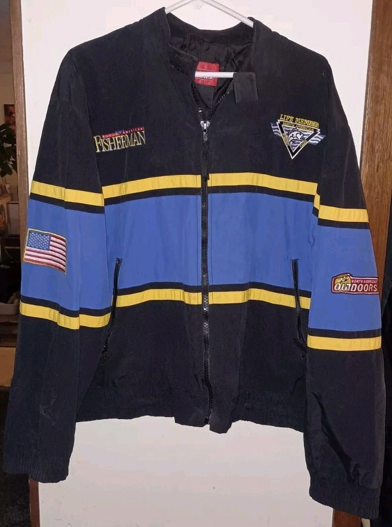 Vintage 90s North American Fisherman Outdoor Jacket Size L Fly Fishing