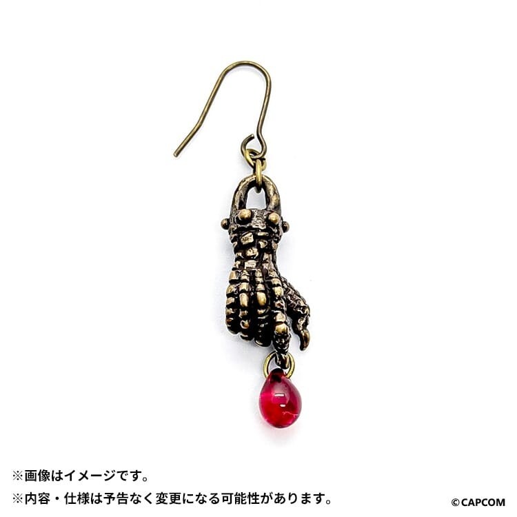 Dragon's Dogma 2　ドラゴンハンドペンダント Capcom] Dragon's Dogma 2 Dragon Hand Pierced Earrings From JP NEW