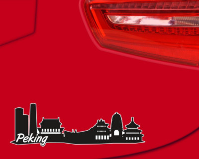 Samunshi Peking Skyline Aufkleber Sticker Autoaufkleber City Gedruckt