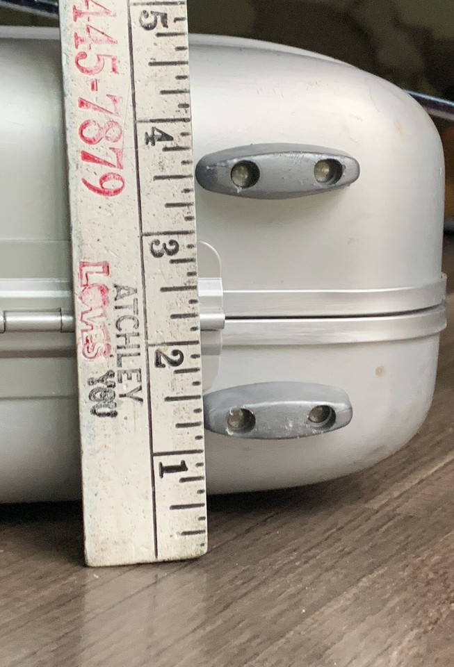 Vintage Zero Halliburton Attache Briefcase Combination Lock Aluminum