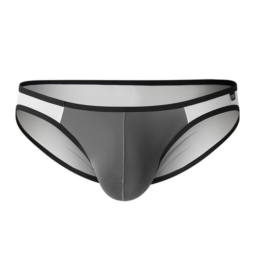 Herren Sexy Nahtlos Eis Seide Unterwäsche Hose Slip U Konvex Beutel Unterhose - Bild 9 von 11