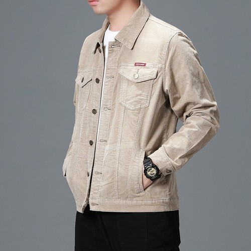 Men's Corduroy Jacket Single Breasted 
