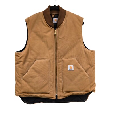 【90s VINTAGE】CARHARTT DUCK VEST USA Vintage Carhartt Heritage Hunting Duck Vest Sz Large Made in