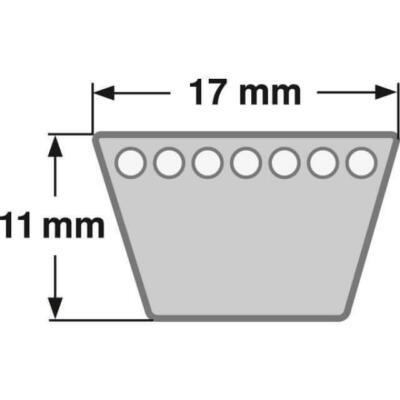 Innenlänge 1550 Mm 🔩 Keilriemen 17 X 1550 Li – B 61 ConCar, DIN 2215 – Neoprene, Polyester-Zugstrang, Antistatisch