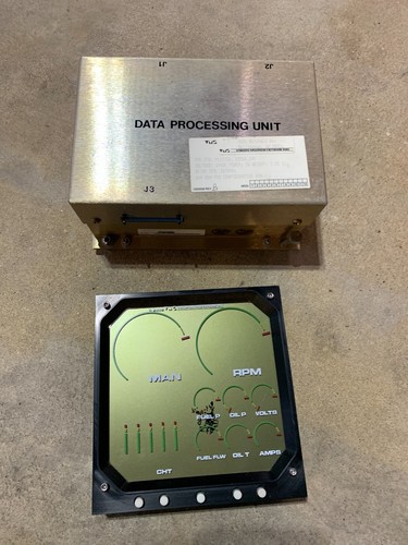Aviation Microsystems electronic engine gauge.  - Picture 1 of 2
