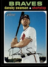 2020 Topps Heritage #390 Dansby Swanson Atlanta Braves Baseball