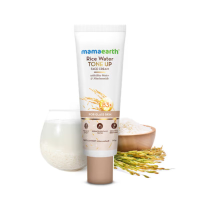 Mamaearth Rice Water Tone Up Face Cream for Glass Skin - 50 GM