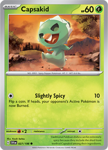 1x Capsakid 027/198  Scarlet & Violet Pokemon TCG Card NM