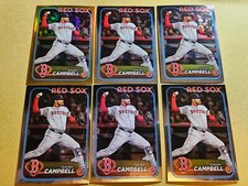 Isaiah Campbell 2024 Topps Chrome Gold Refractor Rookie Card 18/50 #76 Red Sox