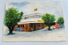 Gloria Jones Vintage Art Sketch Drawing “Imperial Hotel” Landscape Gloria Jones Vintage Art Sketch Drawing “Imperial Hotel” Landscape