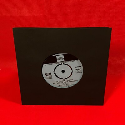 BARRY WHITE I'm Gonna Love You Just A Little More Baby 1973 UK 7'' Vinyl single ~