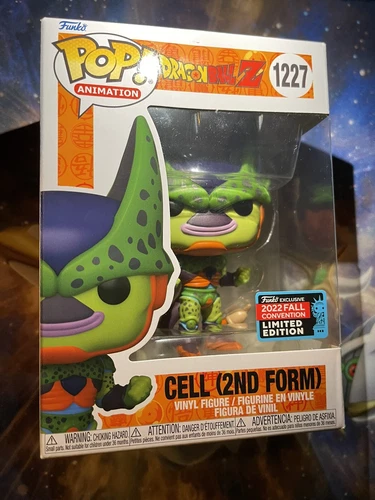FUNKO POP! Dragon Ball Z Cell 2nd Form NYCC 2022 Official Sticker -Fast Shipping