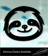Happy Sloth Decal STICKER VINYL DECAL FOLIVORA RAINFOREST FOREST SOUTH AMERICA