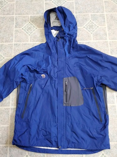 Mountain Hardwear Conduit Mountain Parka Jacket Men's Large Blue - Afbeelding 1 van 6