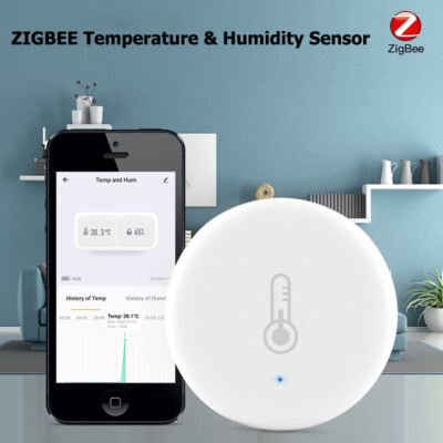 Tuya Zigbee Temperatur-Luftfeuchtigkeits Sensor Smart Life APP Fernbedienung