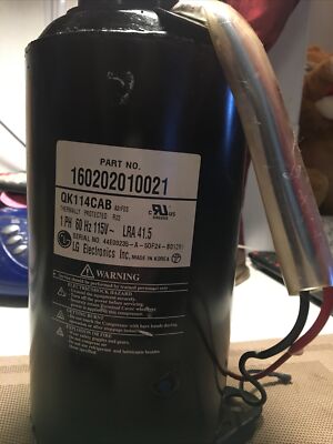 LG QK114CAB A31FDS 1PH 60Hz 115V LRA 41.5 Compressor | eBay