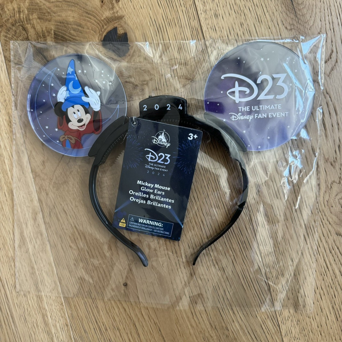 DISNEY D23 EXPO 2024 HONDA CENTER EXCLUSIVE MICKEY MOUSE GLOW EARS HEADBAND DISNEY D23 EXPO 2024 HONDA CENTER EXCLUSIVE MICKEY MOUSE  main image 3