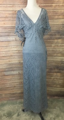 Topshop Dresses | Nwt Topshop Cape Lace Maxi Dress | Color: Blue | Size: 4 | Bohojewelry's Closet