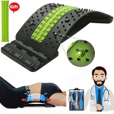 Masajeador de Lumbar para Espalda Soportes terapia y Estiramiento Cuello 4 Level