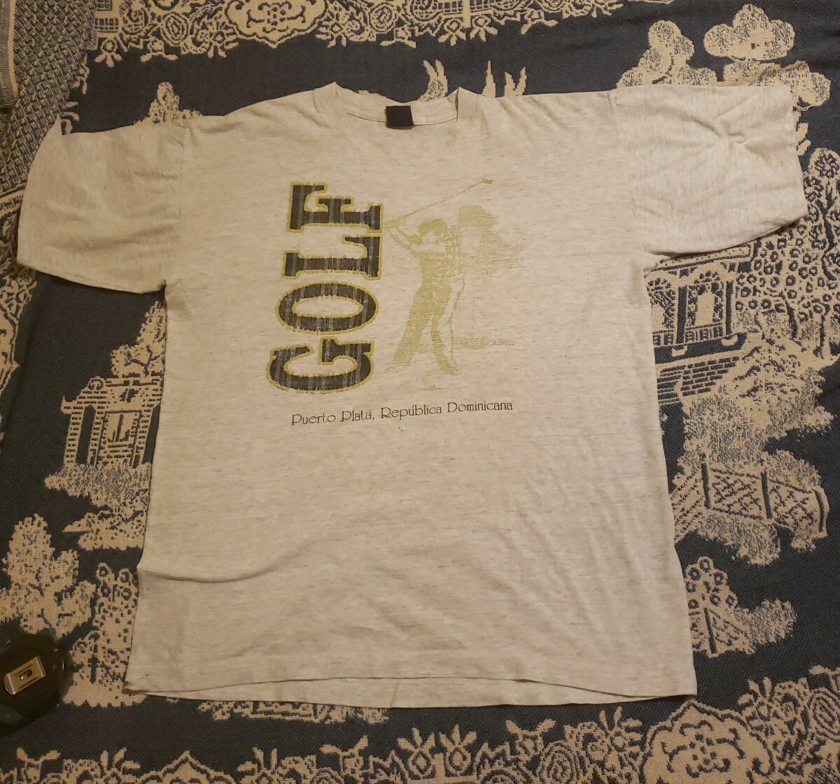 Maglia vintage anni 90 Puerto Plata Dominican Rico Golf Fila XL punto singolo