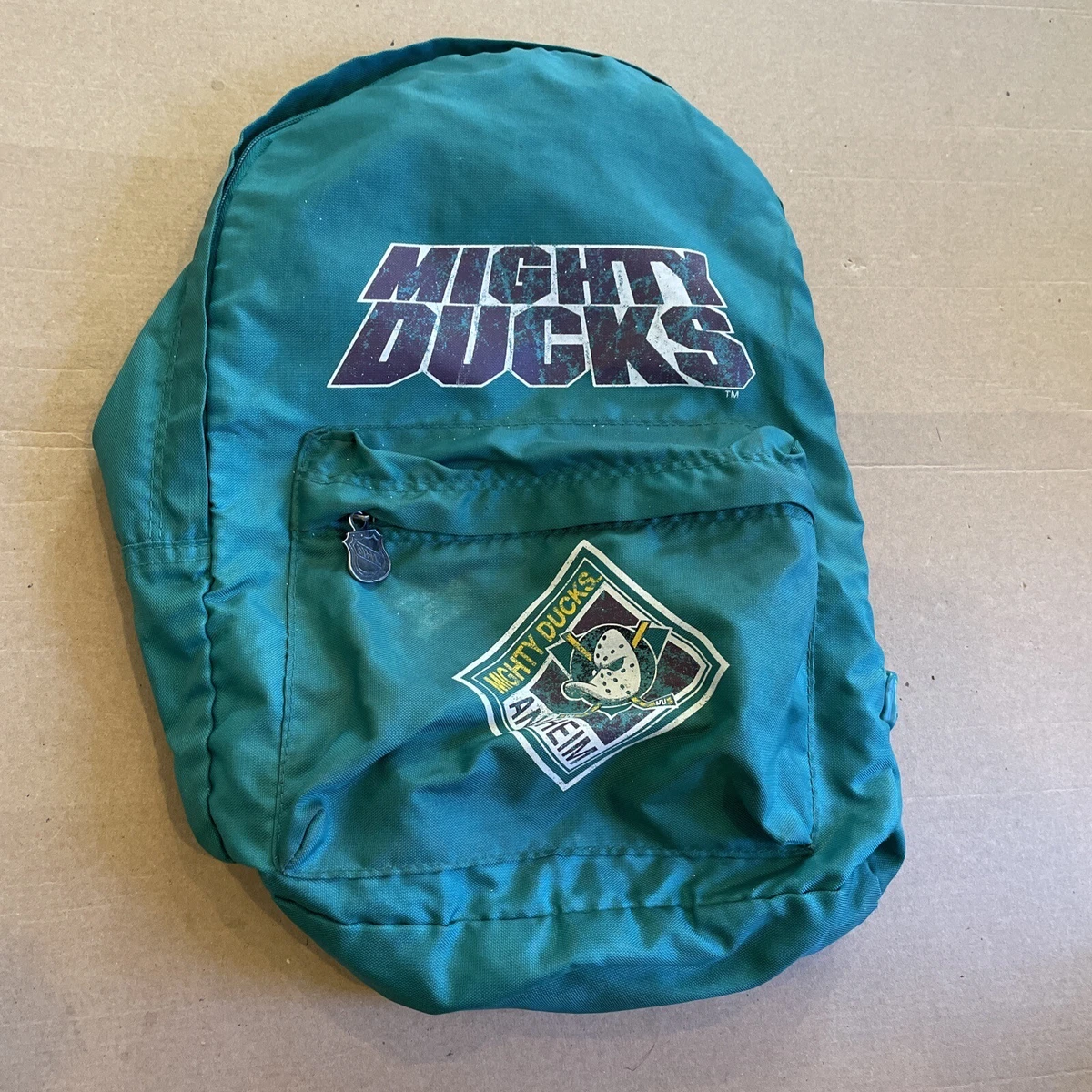 90s Vintage NHL Hockey Anaheim Mighty Ducks Hockey Rare Backpack Rucksack |  eBay