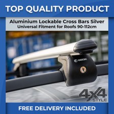 FITS PEUGEOT 207 SW 07>13 SILVER ALUMINIUM ADJUSTABLE UNIVERSAL ROOF CROSS BARS